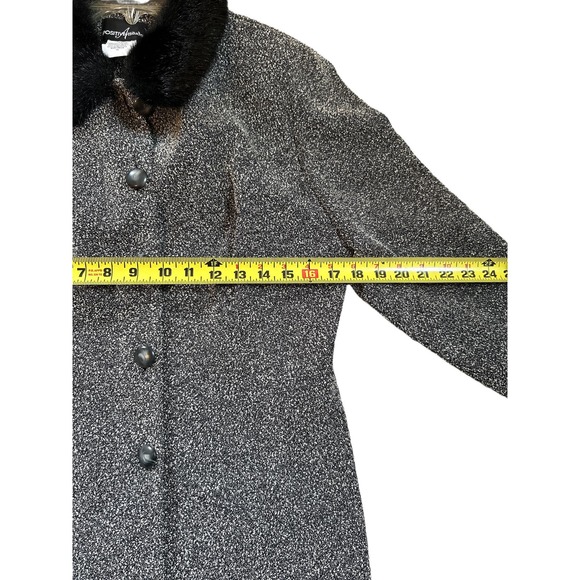 Positive Attitude Vintage Jacket with Faux Fur Collar and Cuffs Size 12 - Picture 4 of 6
